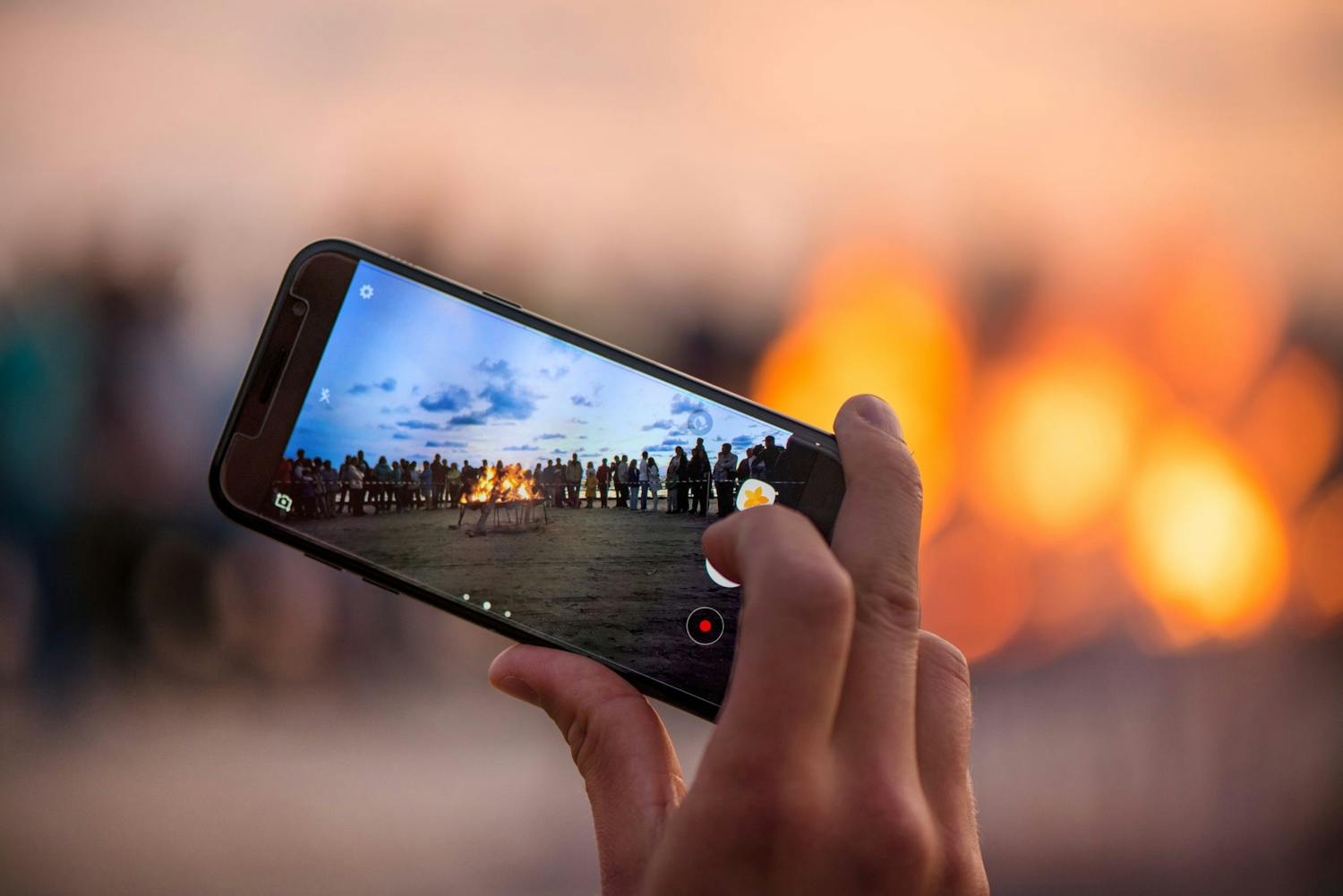 Kännykkäkamera toiminnassa